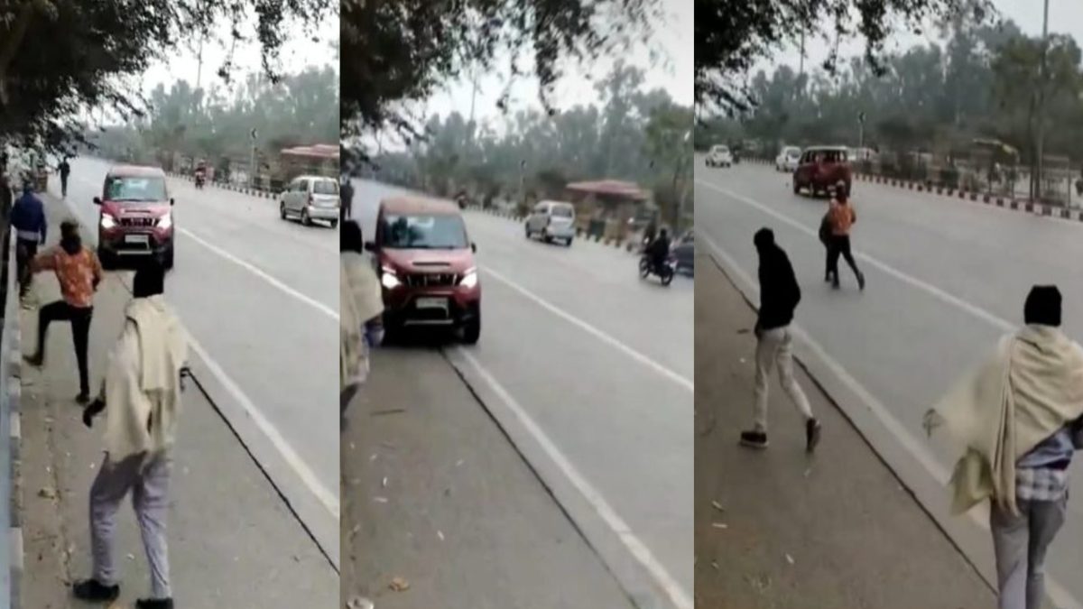 महज 5 रुपये के लिए हुई लड़ाई, फिर आरोपी ने तेज रफ्तार कार से लोगों को कुचलने की कोशिश की, देखें VIDEO …